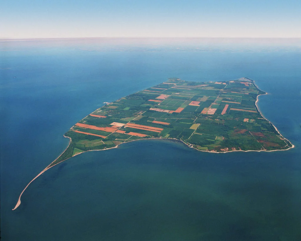 Pelee Island, Ontario - Lake Erie, Canada aerial view