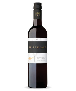 Pelee Island Winery Baco Noir VQA Ontario red wine made from Baco Noir grapes grown in sustainable vineyards on Pelee Island.