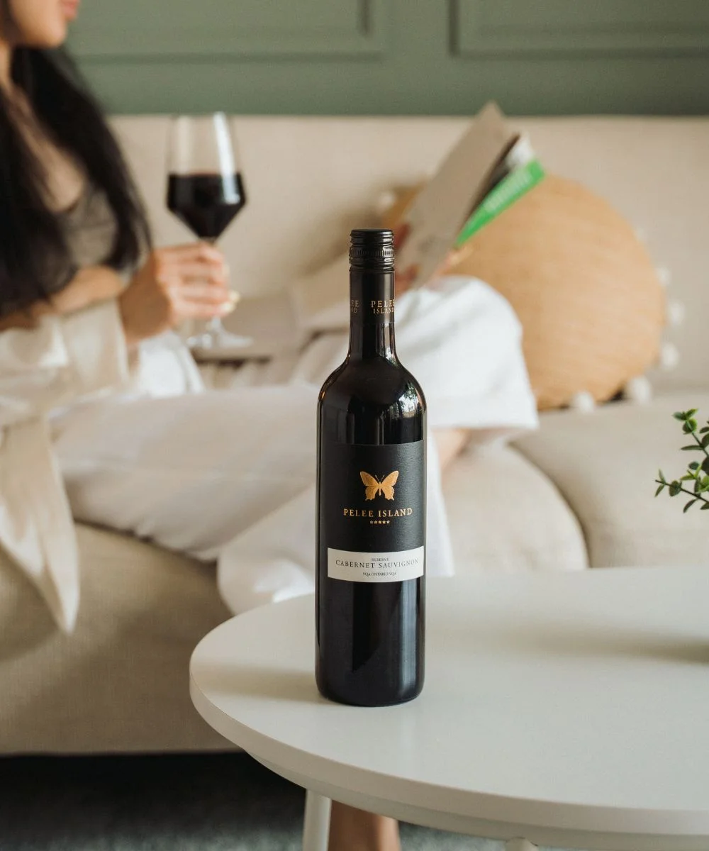 Cabernet Sauvignon Reserve VQA with the Lady reading Book
