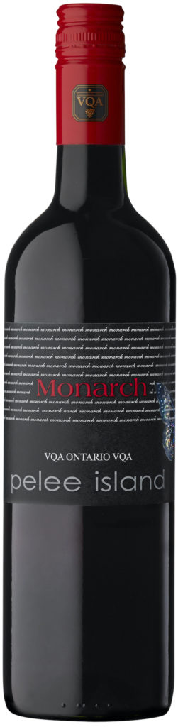 Pelee Island Winery Monarch Red VQA Ontario red wine. Deep red colour, welcoming cherry and violet aromas to the nose with ripe berry flavours, crisp acidity and a mouth filling finish. Perfectly Paired  Harvest  Fare