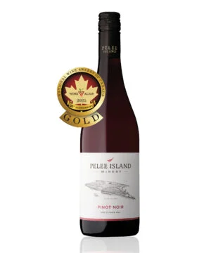 Image of Award Winner Pelee Island WInery Pinot Noir VQA with Gold Medal
