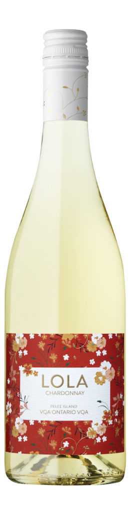 Pelee Island Winery Lola Chardonnay VQA. Pale straw in colour. Light and crisp with fresh aromas of apple, melon and citrus. A crisp acidity with a touch of spice. Ontario wine.