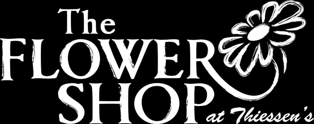 The Flower Shop at Thiessen's logo.