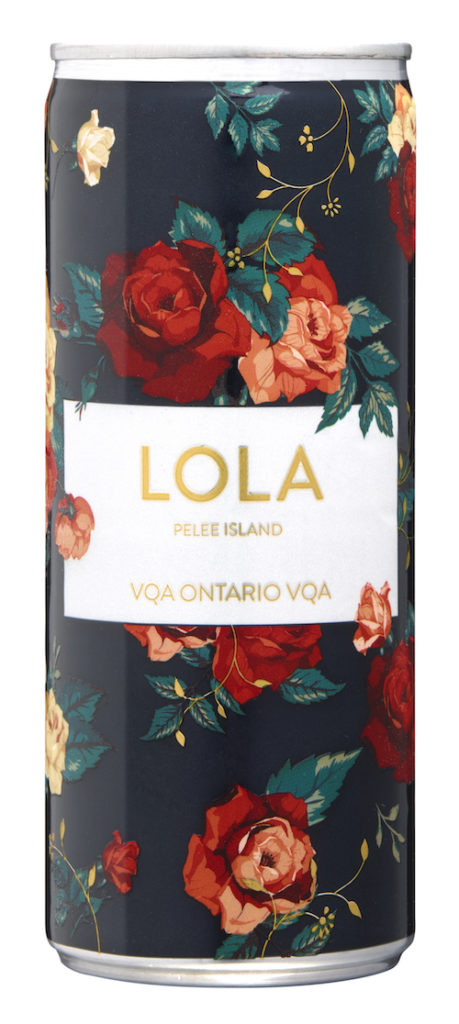 Pelee Island Lola Sparkling Blush Rosé VQA 250mL Slim Can Ontario wine
