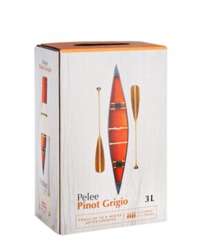 Pelee Island Pinot Grigio 3L Bag In Box white wine with new slimline packaging