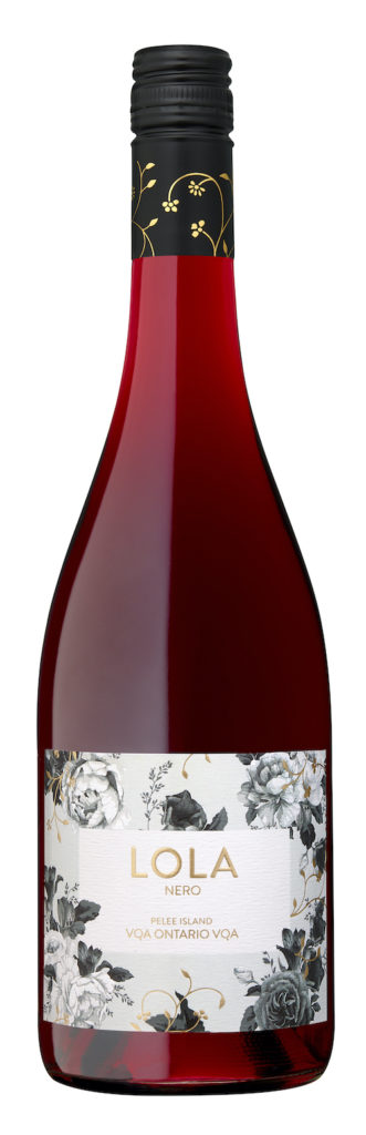 Pelee Island Winery LOLA Nero Red Sparkling VQA Ontario red wine. This garnet-coloured sparkling red wine evokes flavours of raspberry, redcurrant and plum. A Charmat method secondary fermentation gives this wine its light, frothy bubbles, while presenting a mouth feel of red wine.