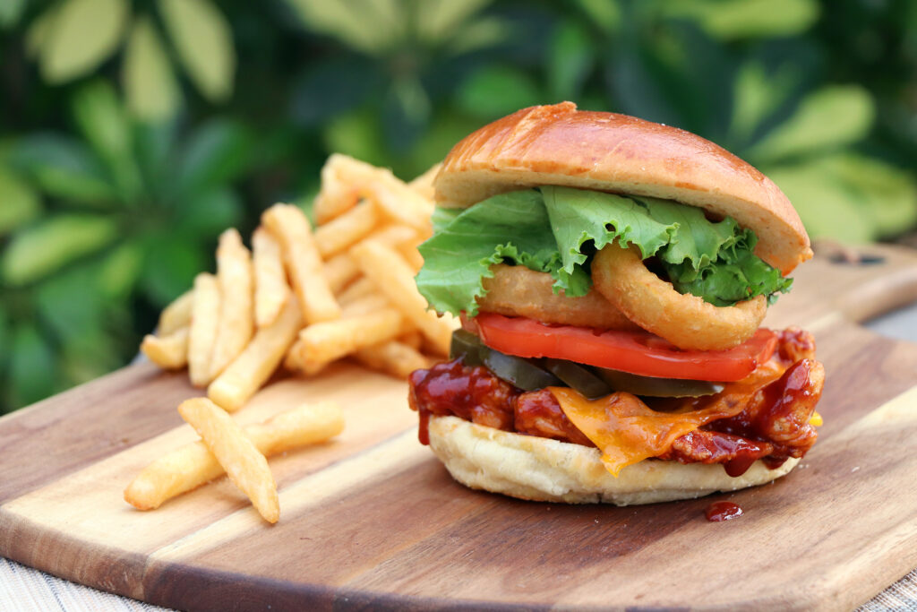 Pelee Island Winery shares Colasanti's Best Burger - Fire Roasted Honey Chicken Burger for EDDK Burger Month