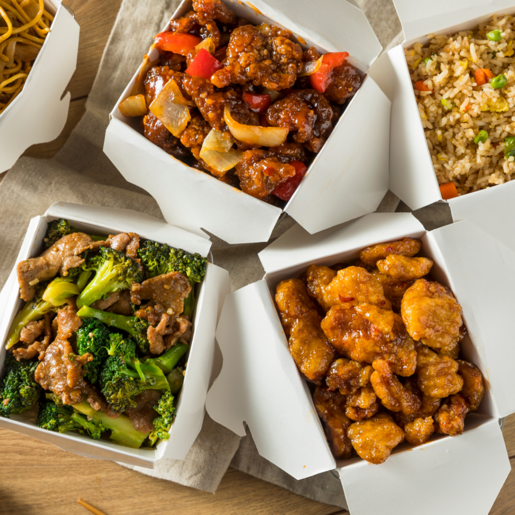 Chinese food take out cheers to love