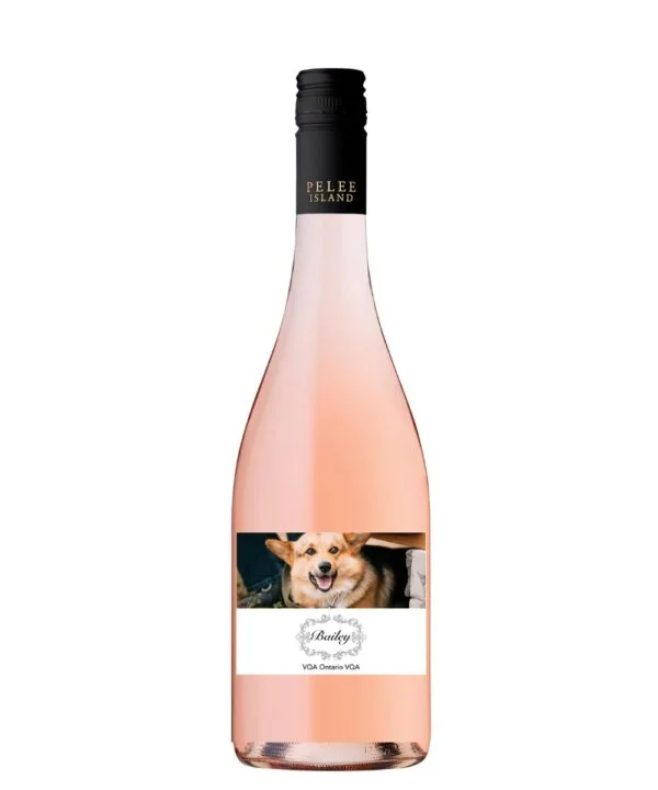 Image of LOLA Sparkling Rose with customize label of the Dog