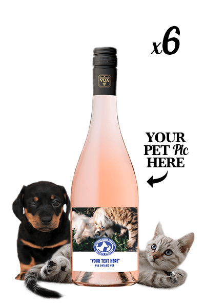 Windsor Essex Humane Society Humane Hero Pet Pic Labels with Pelee Island Winery