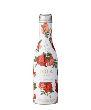 LOLA Cabernet Sauvignon Cabernet Franc VQA 250mL aluminum bottle with cherry, currant, and cedar flavours