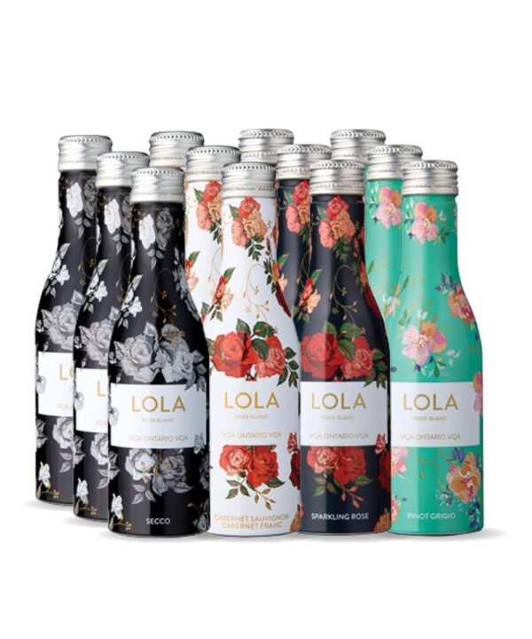 Pelee Island Winery VQA LOLA 250mL Box Set - 12 pack Ontario wine
