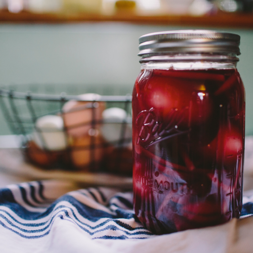 Perfectly pickled eggs and beets