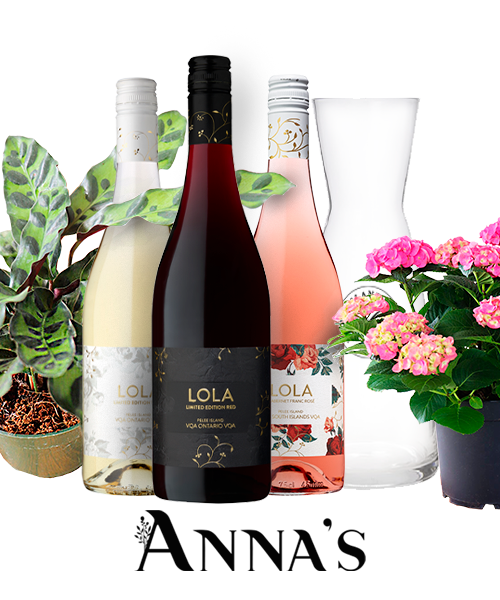 Anna's Flower and Wine package with Pelee Island Winery 