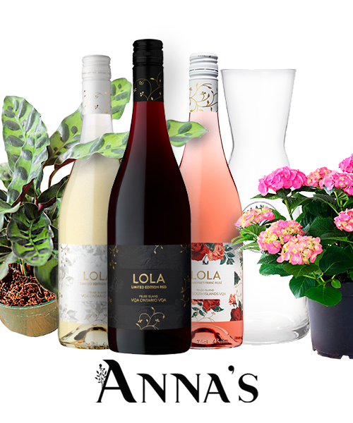 Anna's Flower and Wine package with Pelee Island Winery