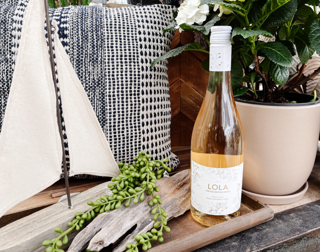 Spring into Style - Create a LOLA Lifestyle with Anna's with LOLA Limited Edition White VQA Ontario white white vegan and sustainable