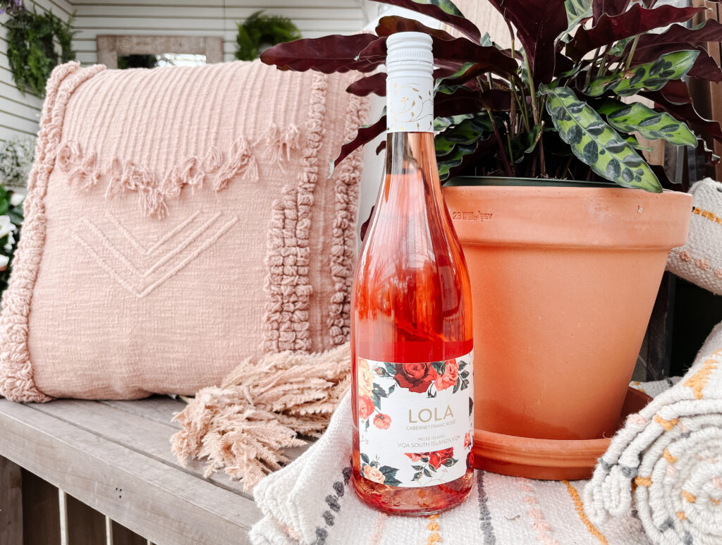 Spring into Style - Create a LOLA Lifestyle with Anna's with LOLA Cabernet Franc Rosé VQA Ontario wine vegan and sustainable