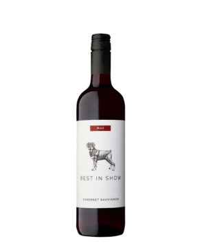 Cabernet Sauvignon with a label with a dog illustration on a white background called Best in Show.