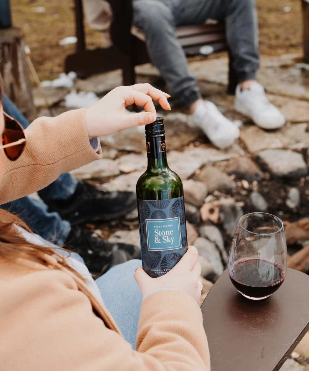 Stone & Sky serving with My the Lady with Wine Glass