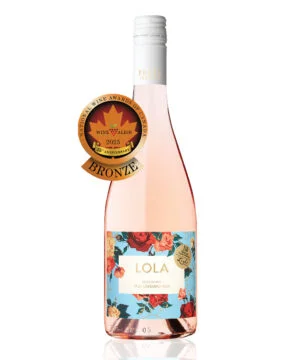 Image of Award Winner Pelee Island WInery Lola Light Rose VQA with Bronze Medal