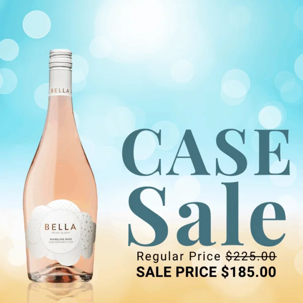 Bella Sparkling Pinot Noir Rosé VQA Case Sale