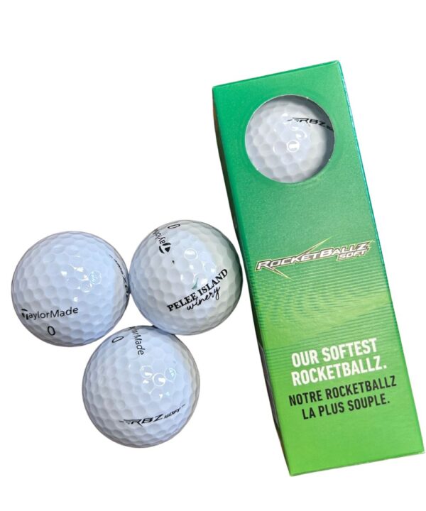 Pelee Island x Taylormade Golfballs with 3 golf balls
