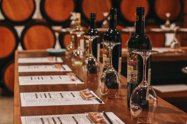 Pelee Island Pavilion with set of wines With Tasting Notes and JS Hamilton