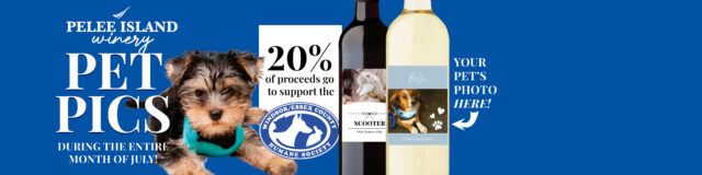 Pet Pics of Pelee Island Winery with image of Dog and Customize label for pet pics