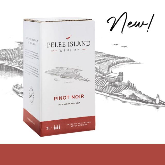New Wine of Pelee Island Winery Gift Guide 2025 Pinot Noir 3L Bag in a Box