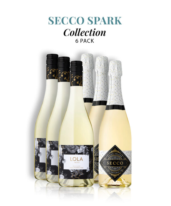 Secco Spark Collection—3 Pelee Secco & 3 LOLA Secco Sparkling Wines