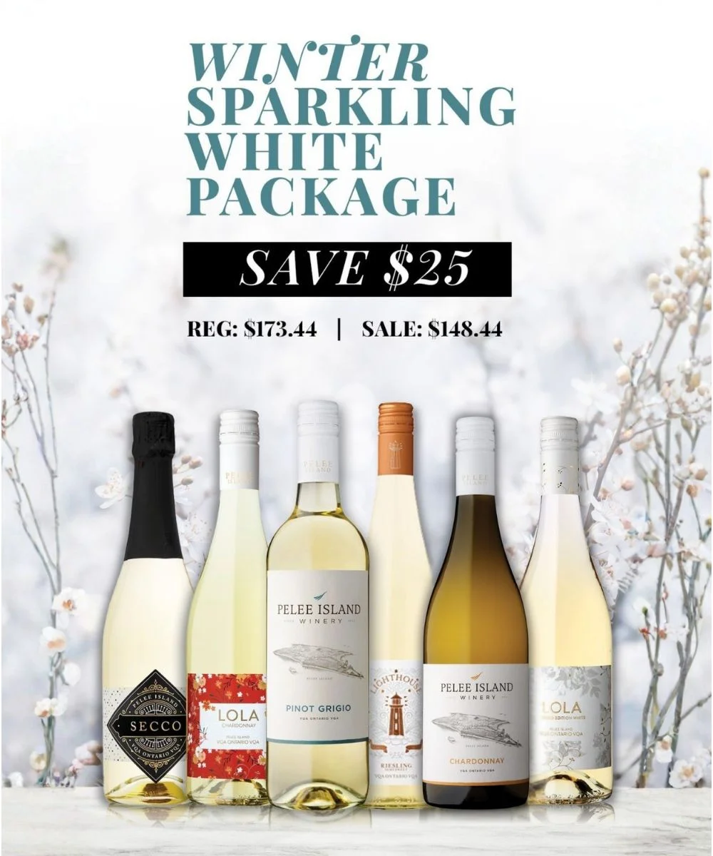 Save $25 for Seasonal WInter Package for White Wines at Pelee Island Winery