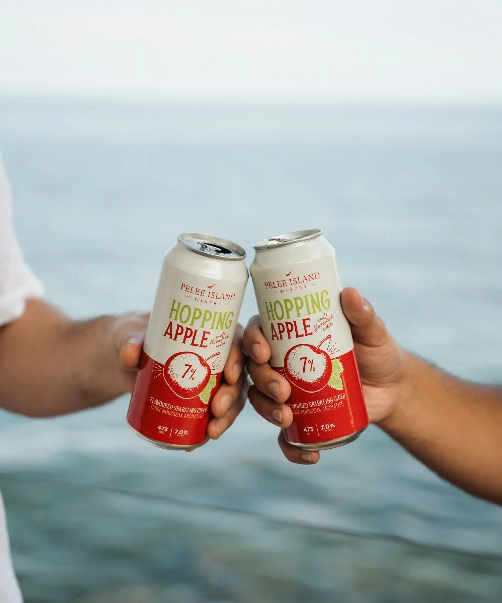 Drinking Hopping Apple with Buddies
