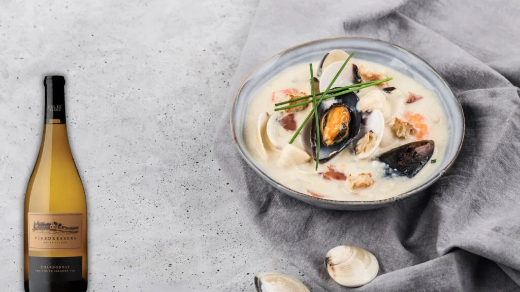 Vinedressers Chardonnay & Irish Seafood Chowder