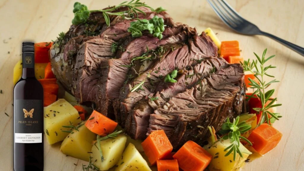 Cabernet Sauvignon Reserve & Irish Roast Beef with Root Vegetables