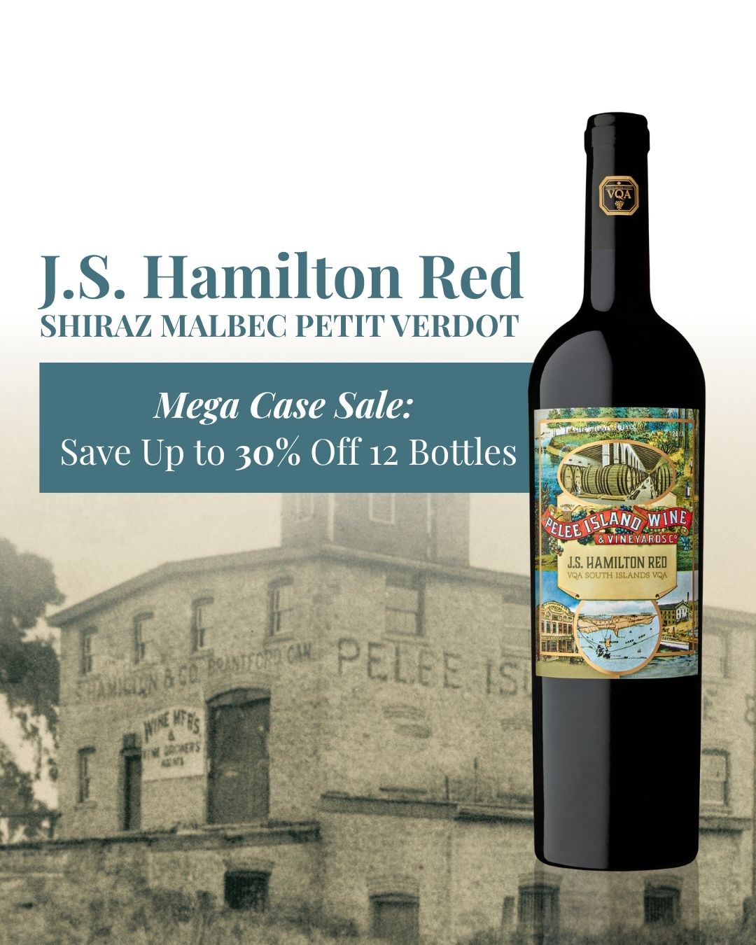 J.S. Hamilton Red Shiraz Malbec Petit Verdot Mega Case Sale