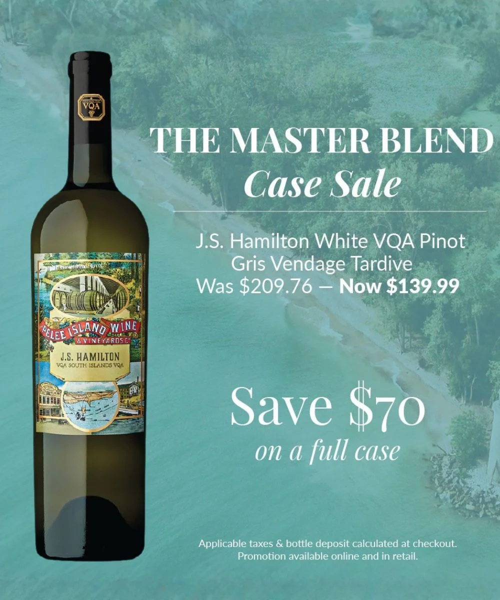 The Master Blend Case Sale JS Hamilton White VQA Pinot Gris Vendage Tardive Save $70