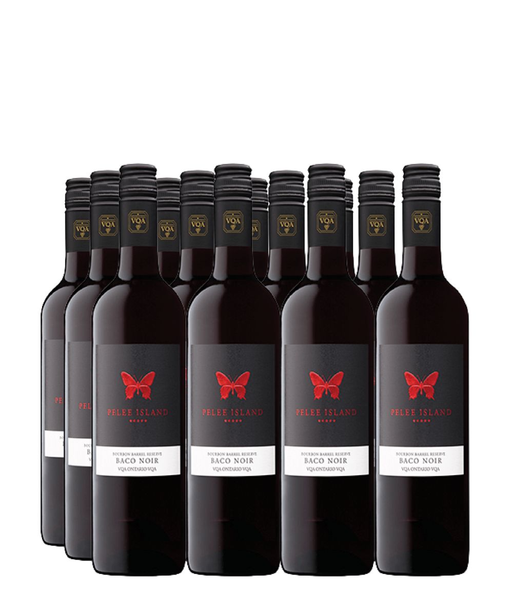 Bourbon Barrel Reserve Baco Noir VQA Summer Blowout case sale Save $50
