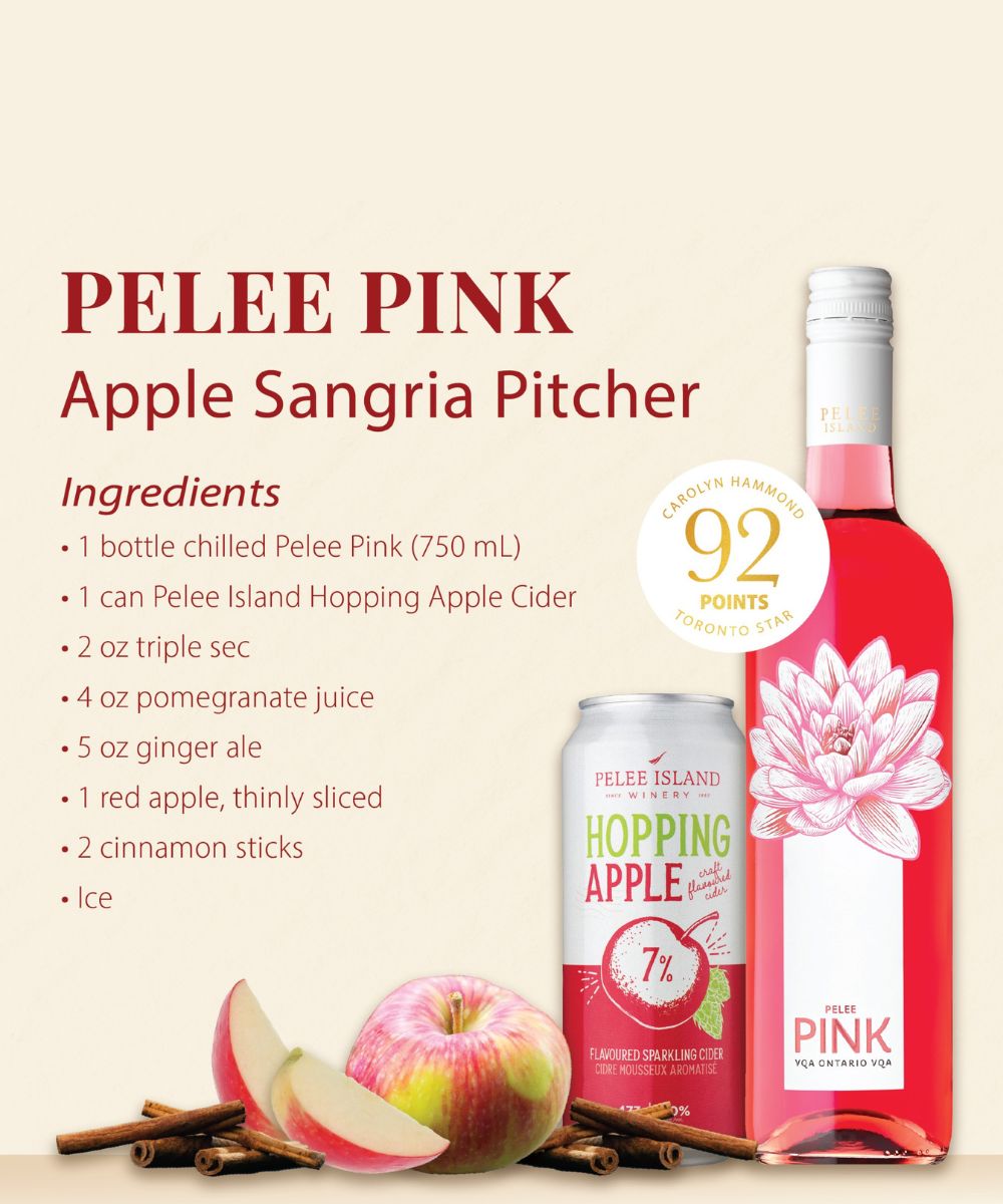 Pelee Pink Apple Sangria Package